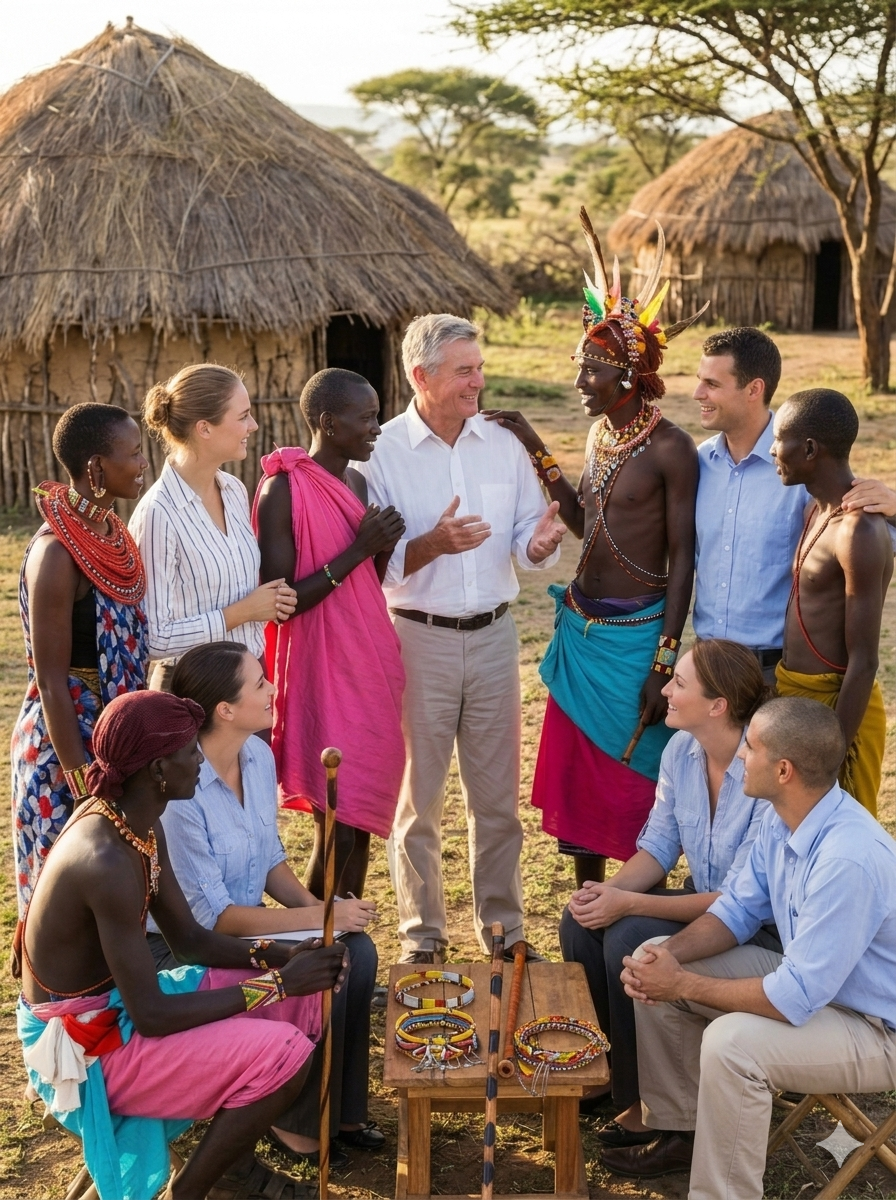 Team at Maasai Mara, Kenya